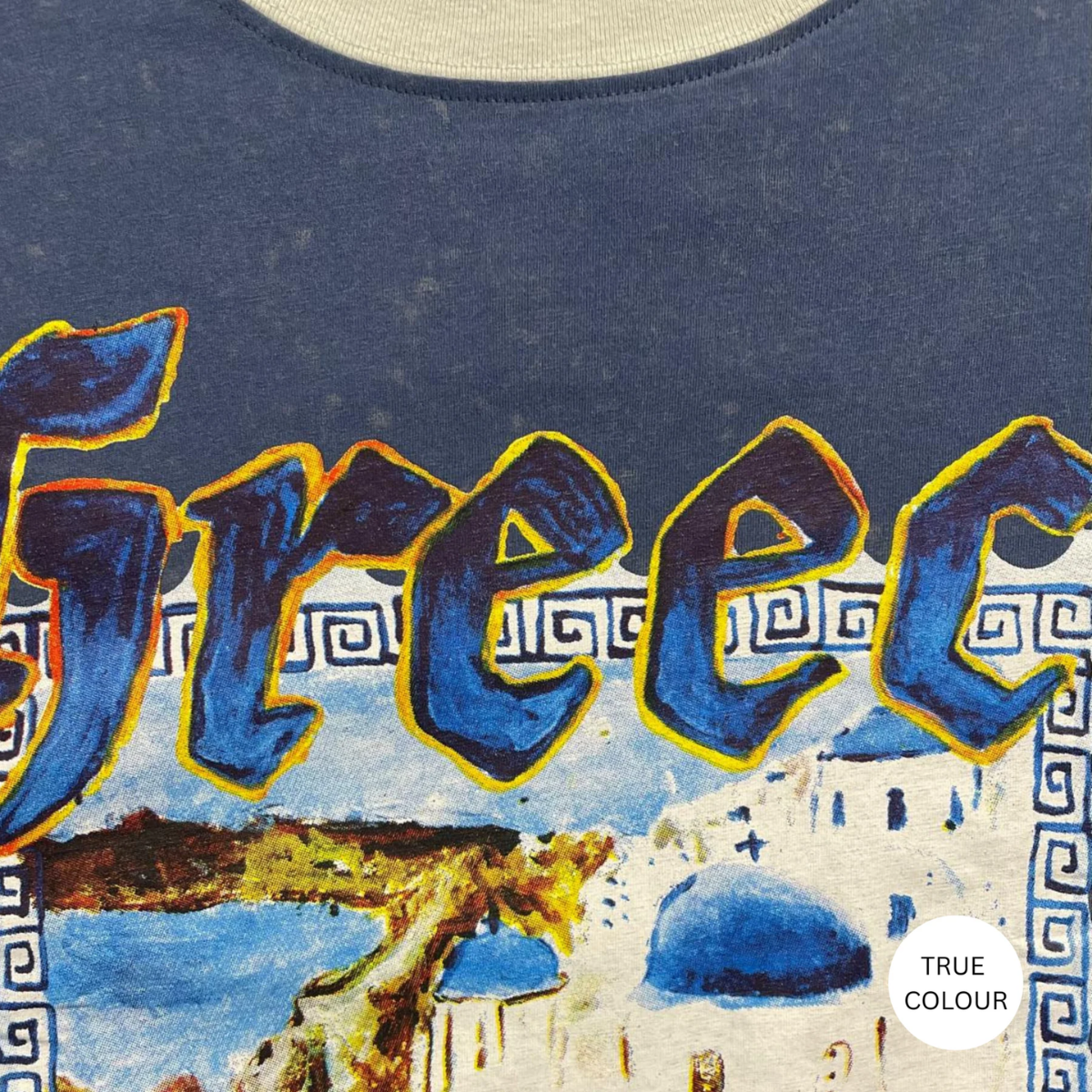 Sabbi The Very Oversized Love Notes Tee - Greece - Navy Blue