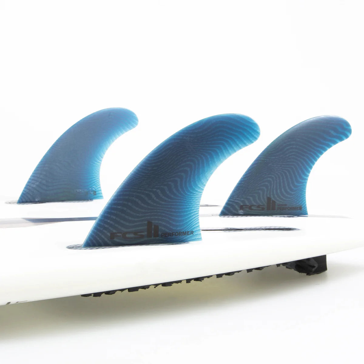 FCS II Performer Neo Glass Eco Thruster Tri Fins - Pacific Blue - Overboard Surf