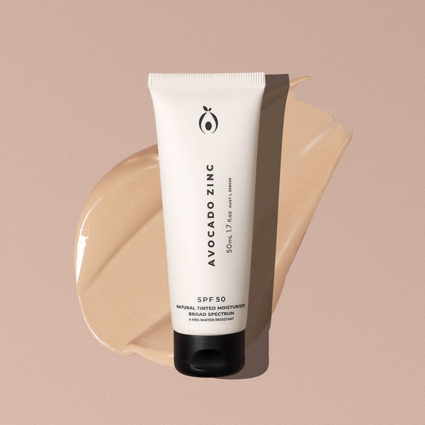 Avocado Zinc SPF50 Natural Tinted Moisturiser