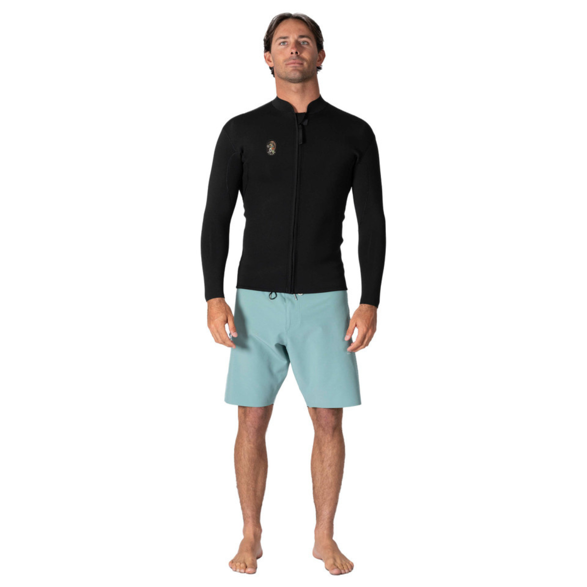 Vissla Solid Sets 2mm Front Zip Long Sleeve Mens Wetsuit Jacket