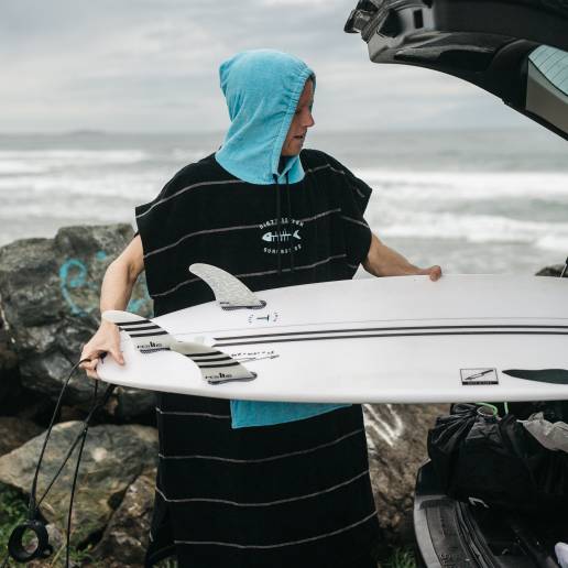 Dirty Rotten Surfboards Hooded Adults Poncho