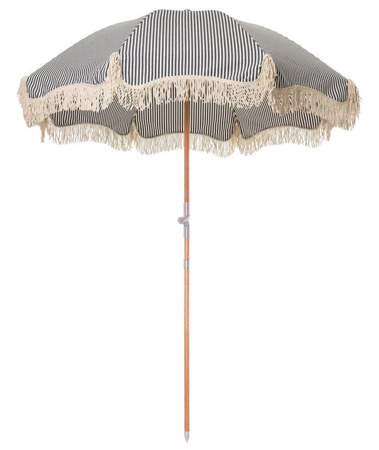 Business & Pleasure The Premium Beach Umbrella - Laurens Navy Stripe