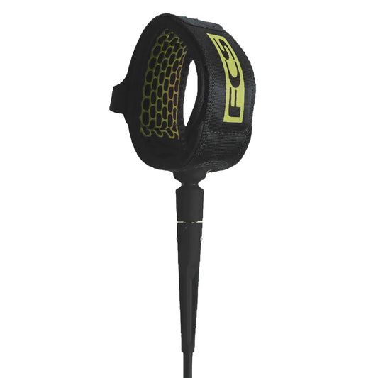 FCS Essential All Round Leash 9ft - Coal/Lime