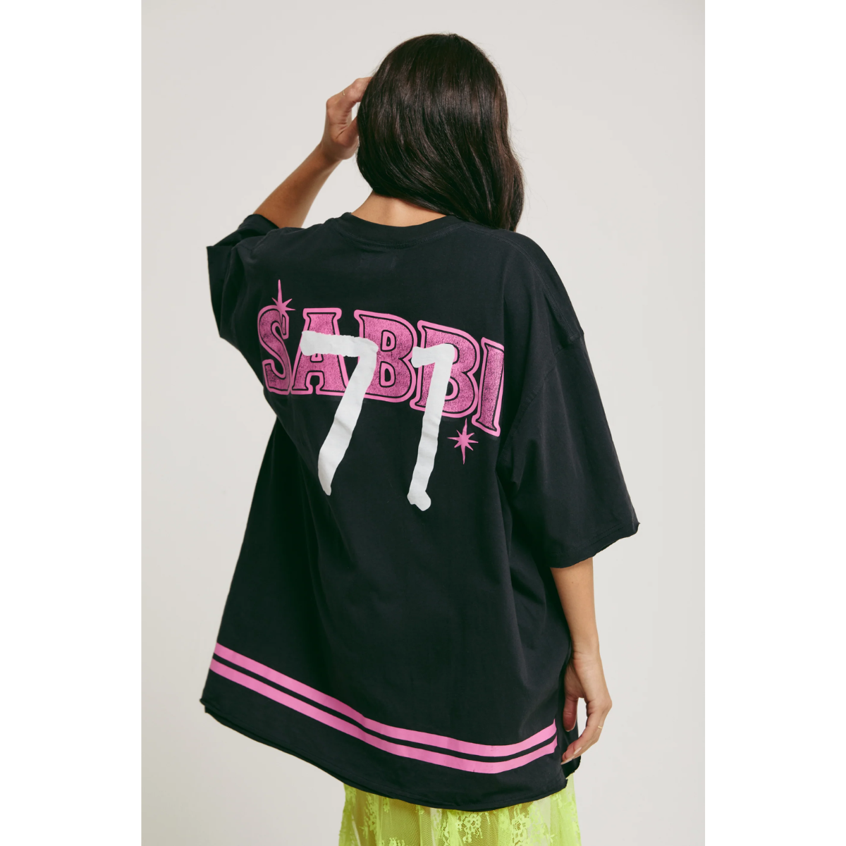 Sabbi The Very Oversized Life Is Short Tee - Black