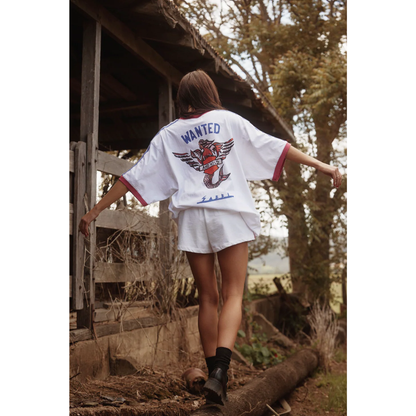 Sabbi The Very Oversized Flying Mermaid Tee - White