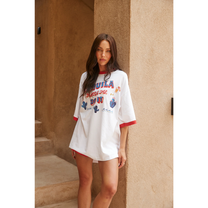 Sabbi The Very Oversized Tequila Made Me Do It Tee - White