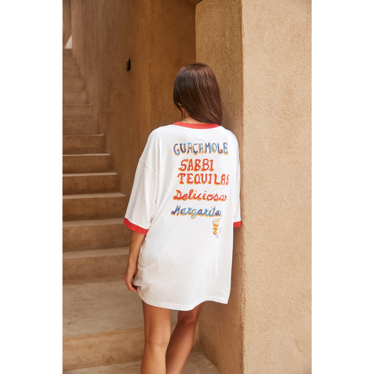 Sabbi The Very Oversized Tequila Made Me Do It Tee - White