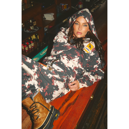 Sabbi The Cow Print Ranch Zip Hoodie