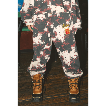 Sabbi The Cow Print Cuffed  Sweat Pants