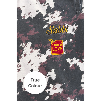 Sabbi The Cow Print Cuffed  Sweat Pants