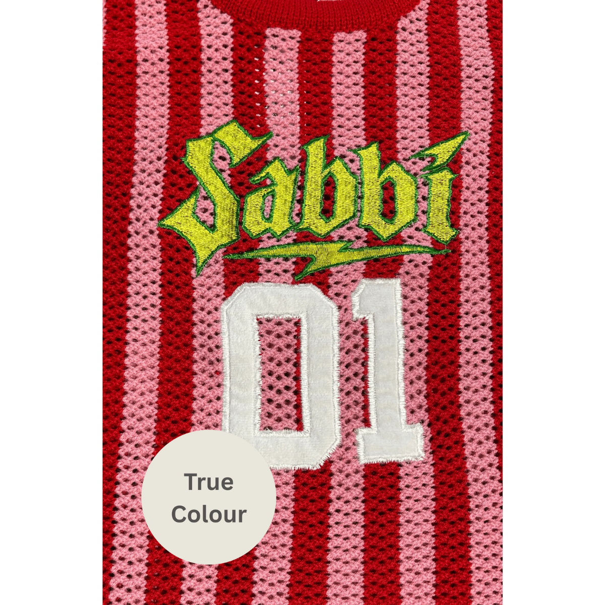 Sabbi The Knit B-Ball Singlet - Pink & Red