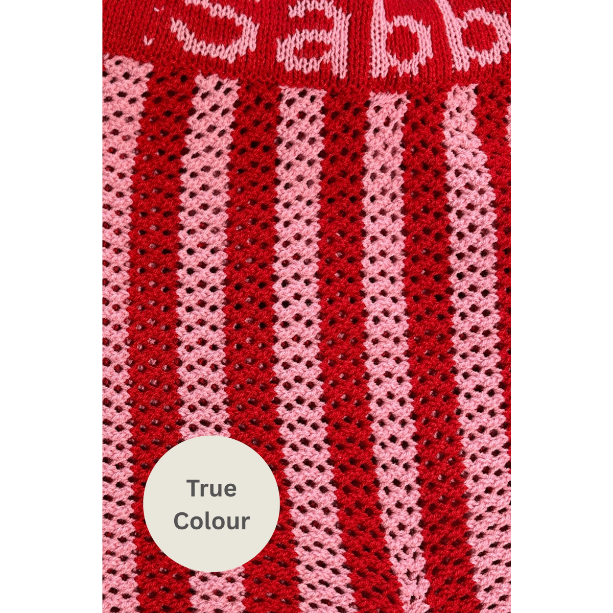 Sabbi The Knit Stripe Beach Pant - Red & Pink