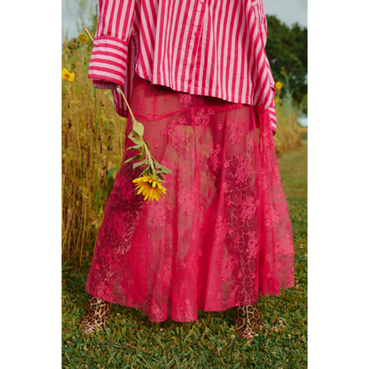 Sabbi The Lace Maxi Skirt - Pink