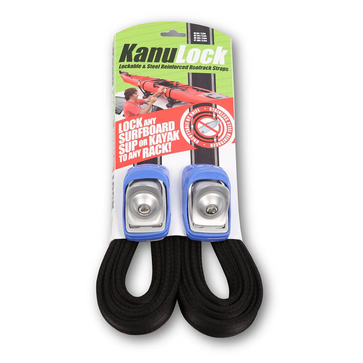 FCS Kanulock Lockable Tie Down Straps