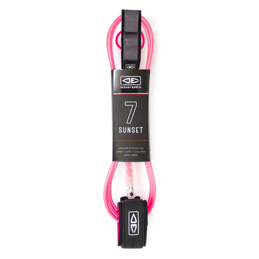Ocean & Earth Diamond Flex Sunset Leash - 7ft Pink
