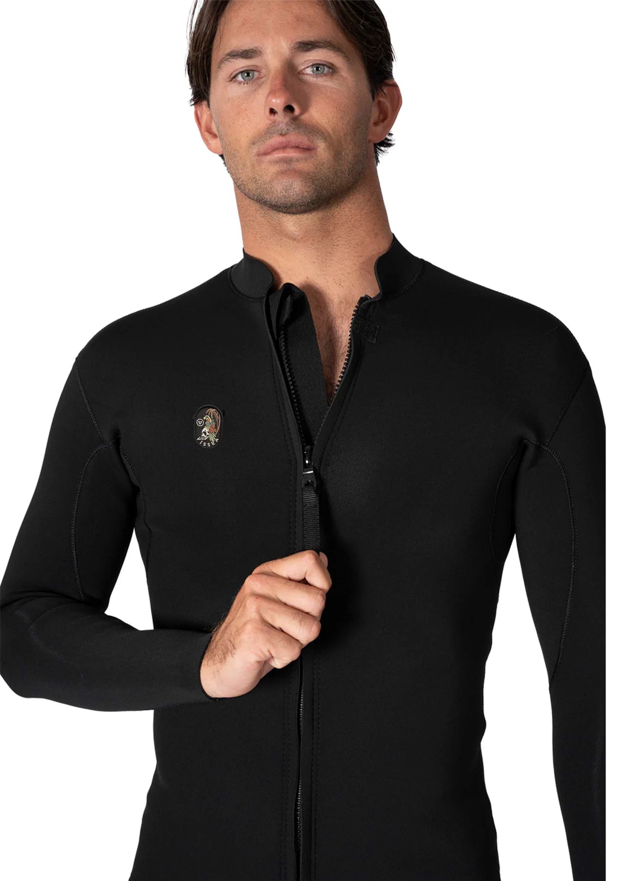 Vissla Solid Sets 2mm Front Zip Long Sleeve Mens Wetsuit Jacket