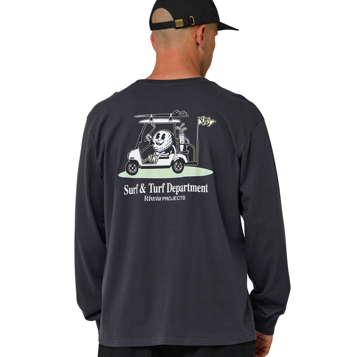 Rivvia Caddy Longsleeve T-Shirt - Pigment Black