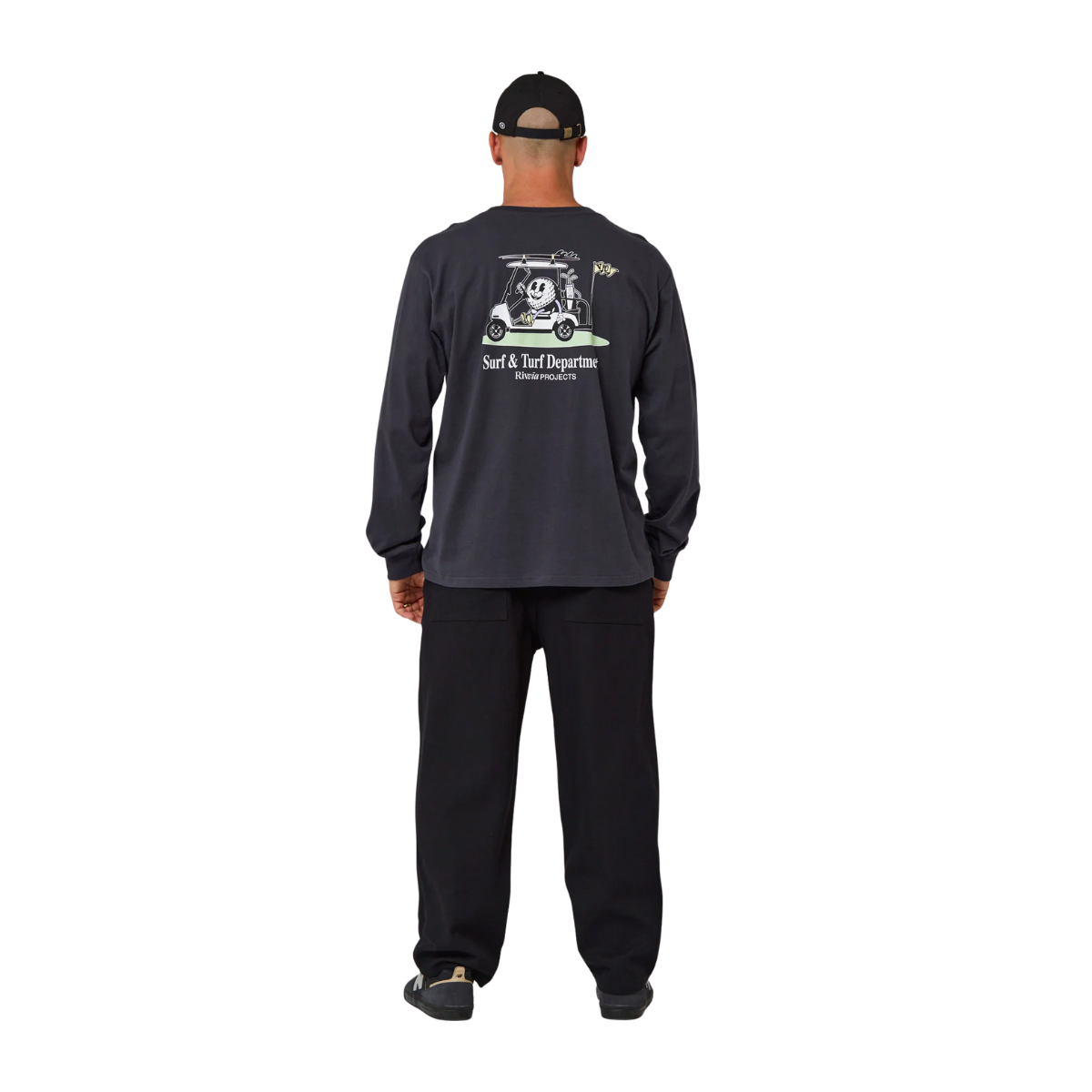 Rivvia Caddy Longsleeve T-Shirt - Pigment Black