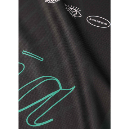 Rivvia Maze Sports T-Shirt - Black/Green