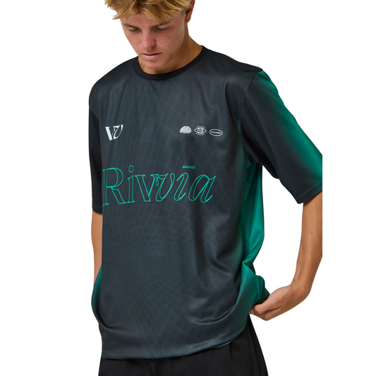 Rivvia Maze Sports T-Shirt - Black/Green