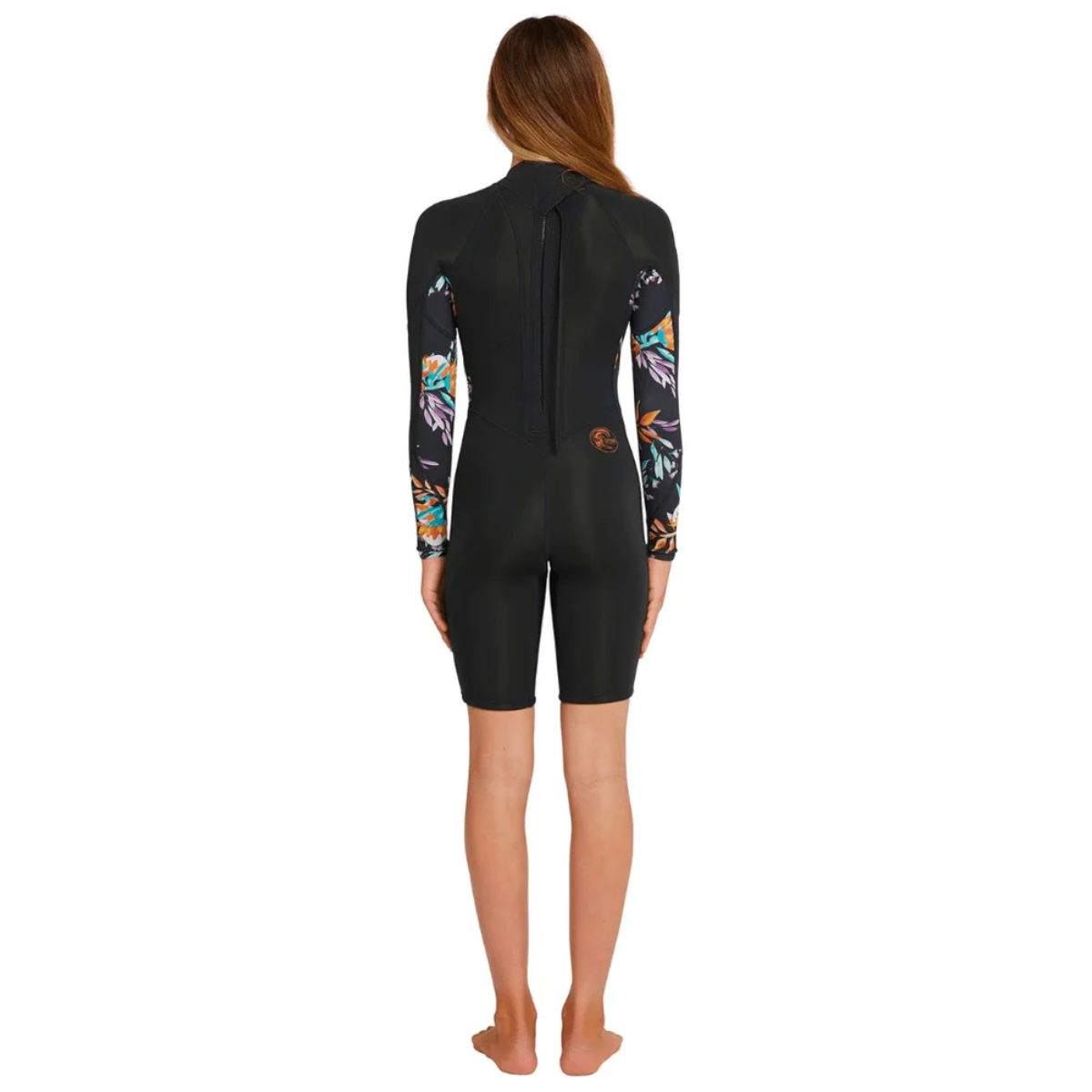O'Neill Girl's Bahia 2mm Long Sleeve Long Spring Suit Back Zip - Black/Aust/Aust