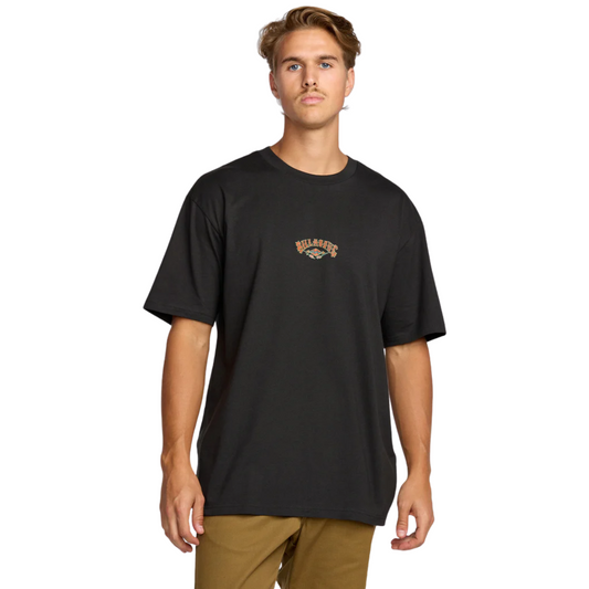 Billabong Men's Rose Arch Regular T-Shirt - Washed Black