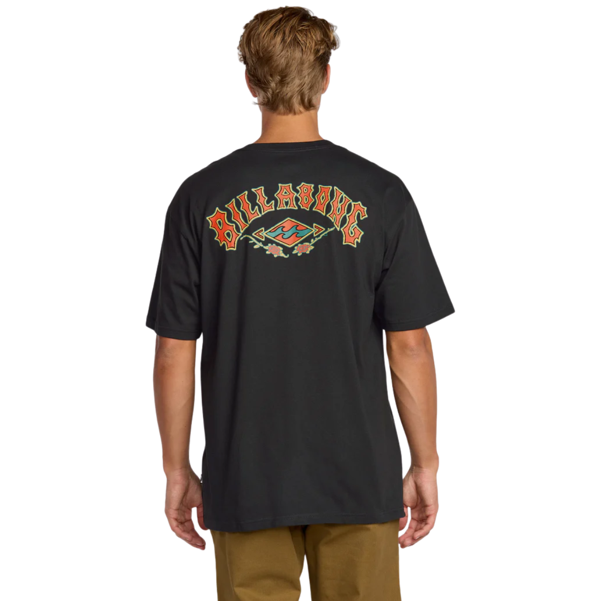 Billabong Men's Rose Arch Regular T-Shirt - Washed Black