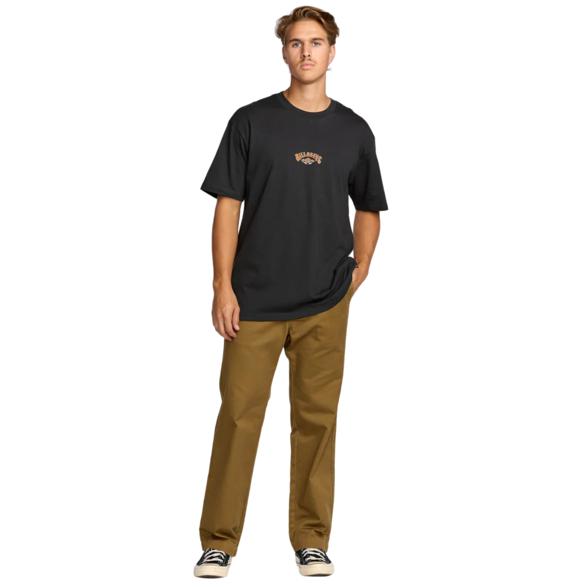 Billabong Men's Rose Arch Regular T-Shirt - Washed Black