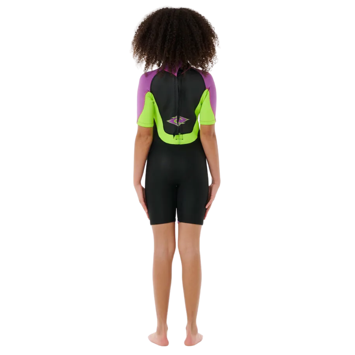 Rip Curl Kids Omega 2mm Back Zip Springsuit - Black/Purple