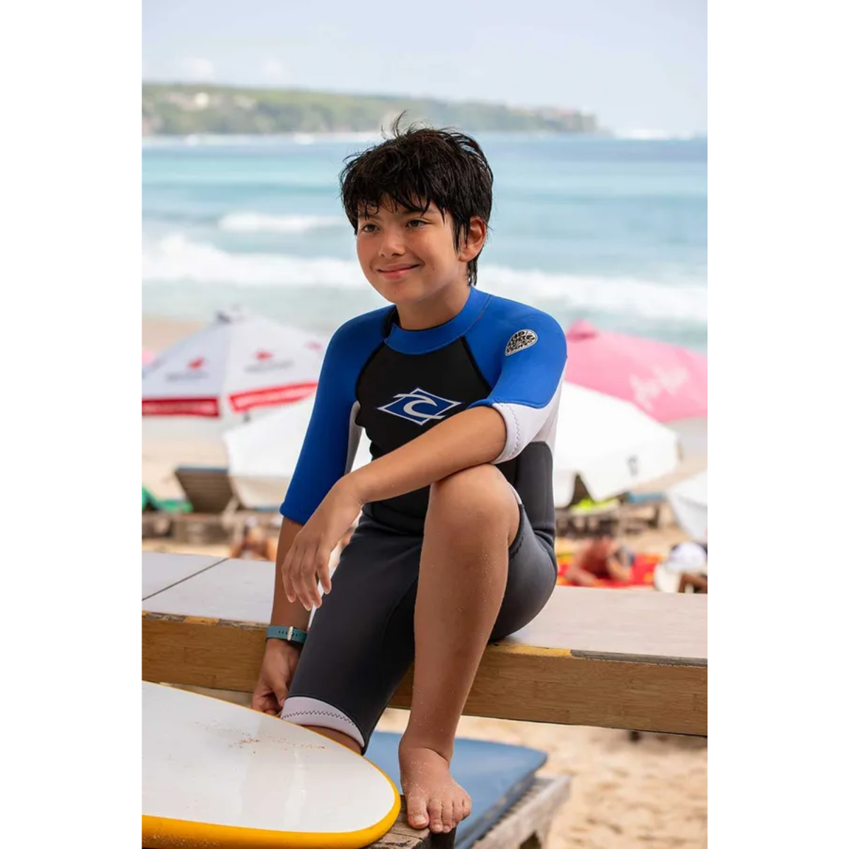 Rip Curl Kids Omega 2mm Back Zip Springsuit - Blue