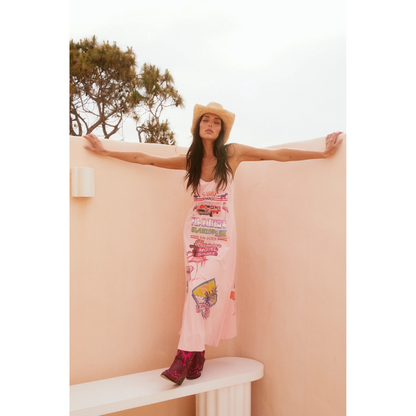 Sabbi Flamingo Racing Maxi Dress - Pink