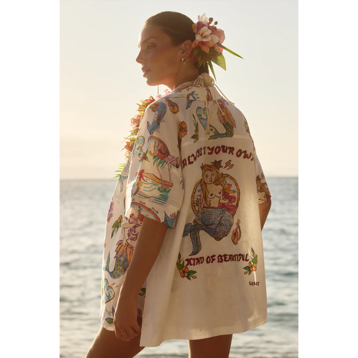 Sabbi The Patron Shirt  - You're Beautiful White