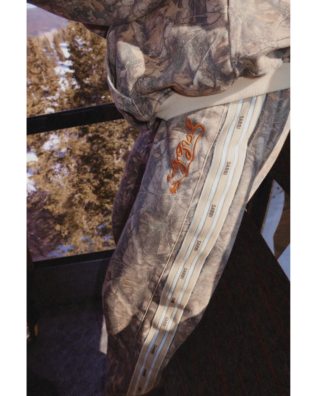 Sabbi Name Yourself Barrel Leg Trackpants - Tree Camo