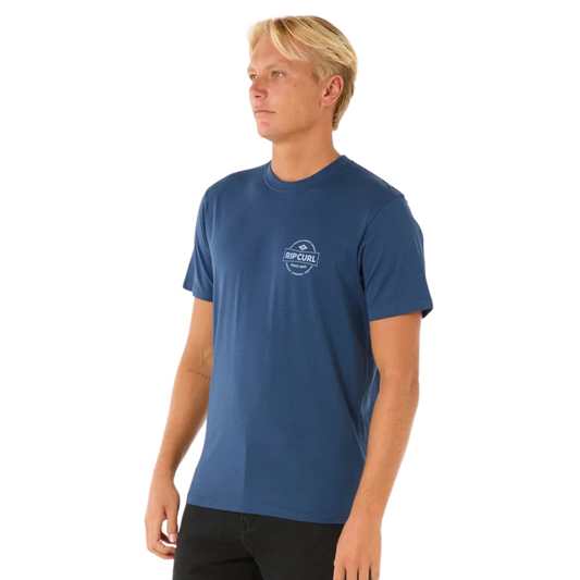 Rip Curl Staple Mens T-Shirt - Washed Navy