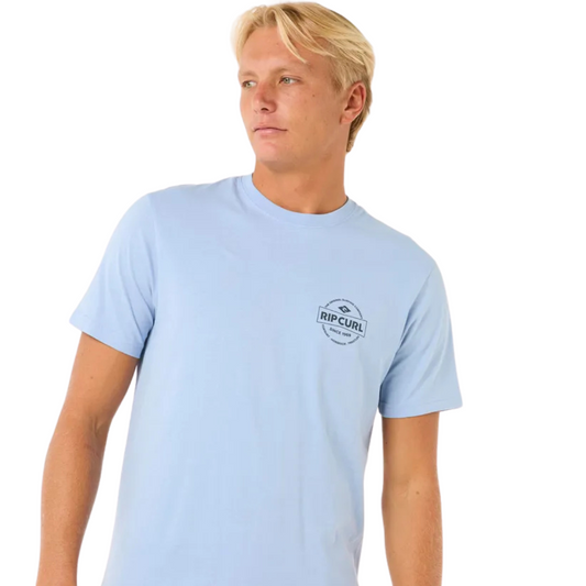 Rip Curl Staple Mens T-Shirt - Ice Blue