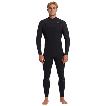 Billabong 3/2mm Furnace Natural Chest Zip Mens Steamer