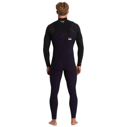 Billabong 3/2mm Furnace Natural Chest Zip Mens Steamer