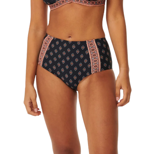 Rip Curl Pacific Dreams High Wasit Cheeky Coverage Bikini Bottoms