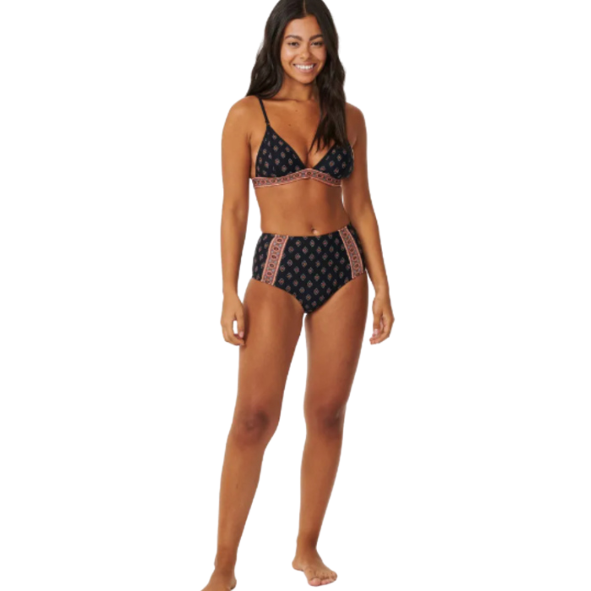 Rip Curl Pacific Dreams High Wasit Cheeky Coverage Bikini Bottoms