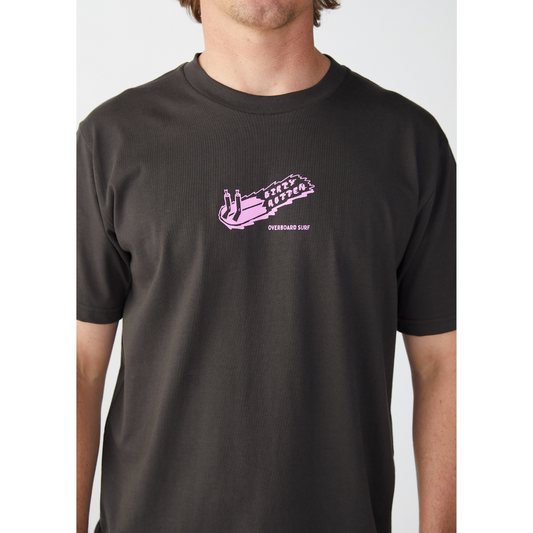 Dirty Rotten Surfboards Drumsticks Tee - Charcoal