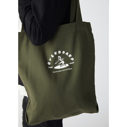 Overboard Surf Canvas Tote - Khaki