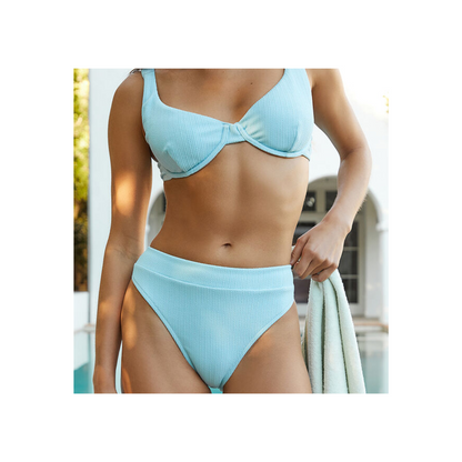 Poolside Paradiso Waves Plunge Underwire Top