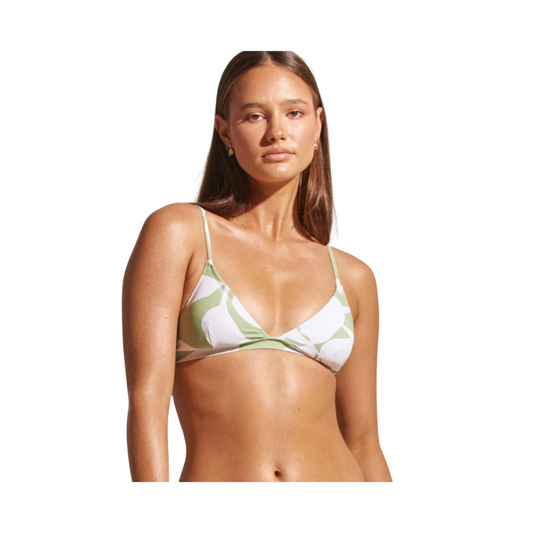 Poolside Paradiso Palm Islander Bralette Top