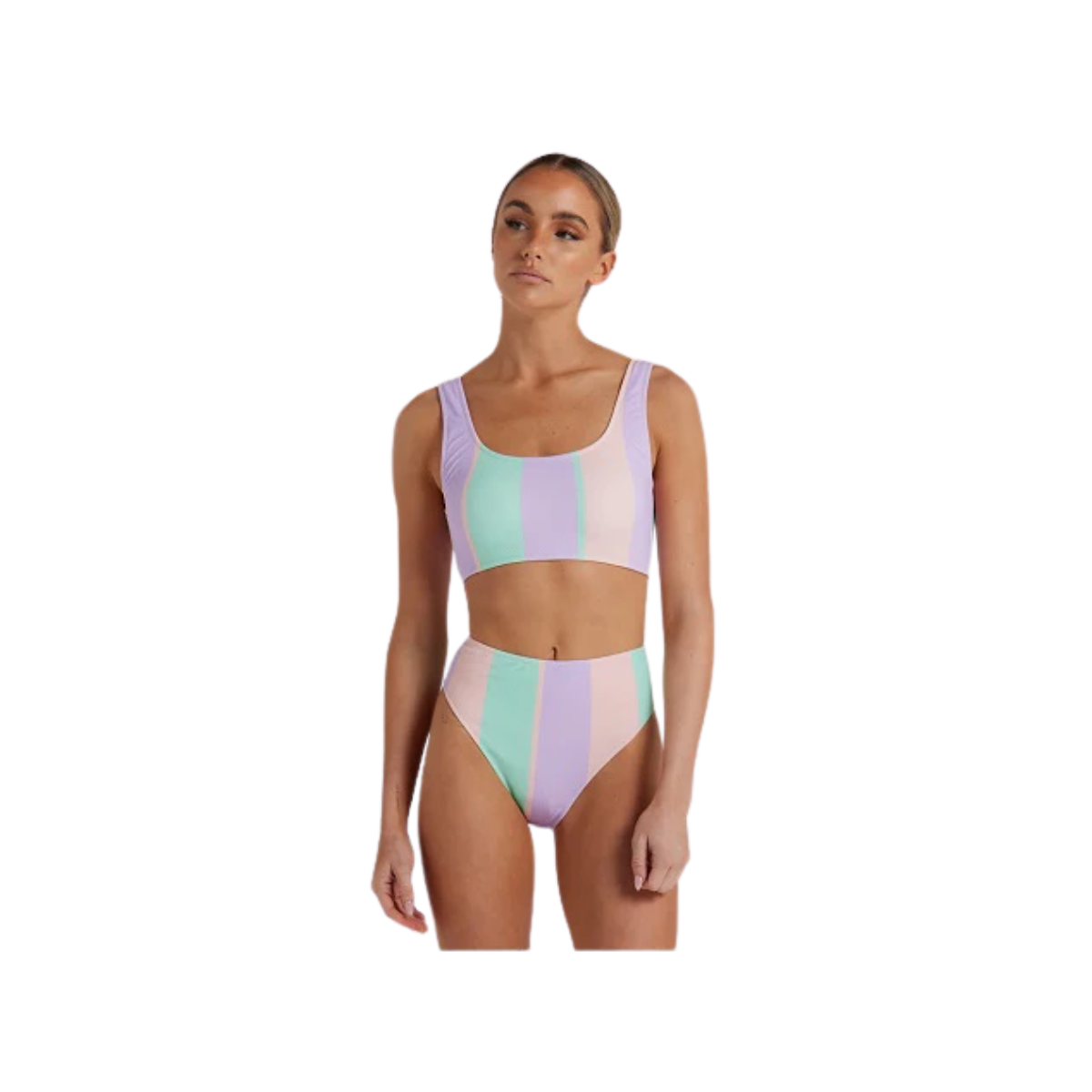 Poolside Paradiso Sunlounger Scoop Crop Top