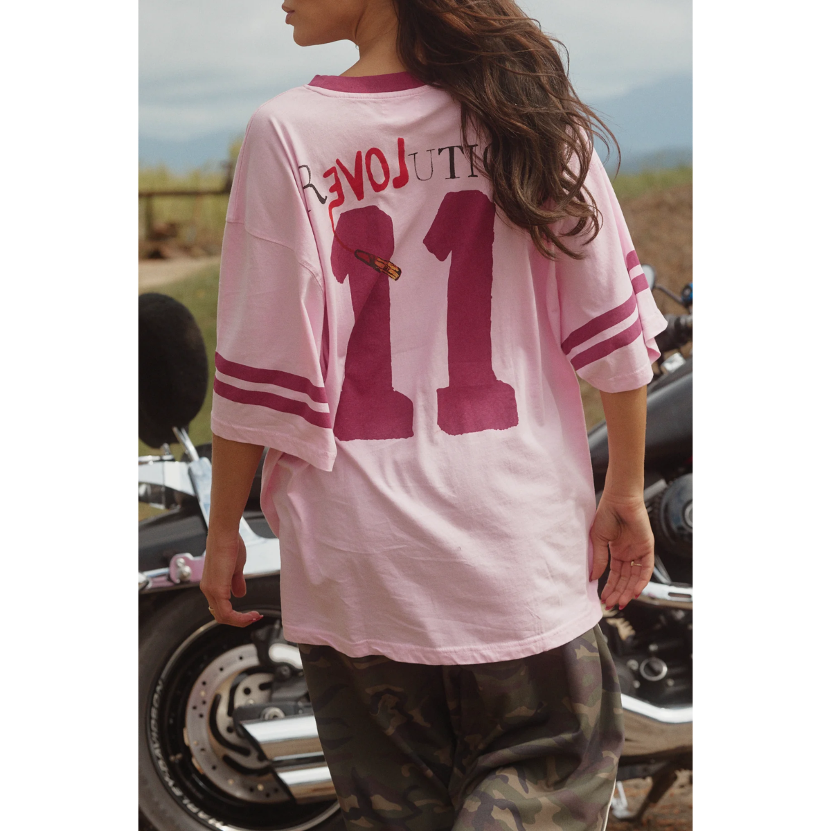 Sabbi The Very Oversized Love Revolution Tee - Pink