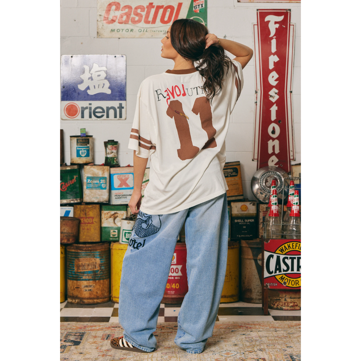 Sabbi The Very Oversized Love Revolution Tee - Off White