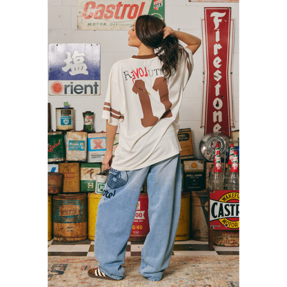 Sabbi The Very Oversized Love Revolution Tee - Off White