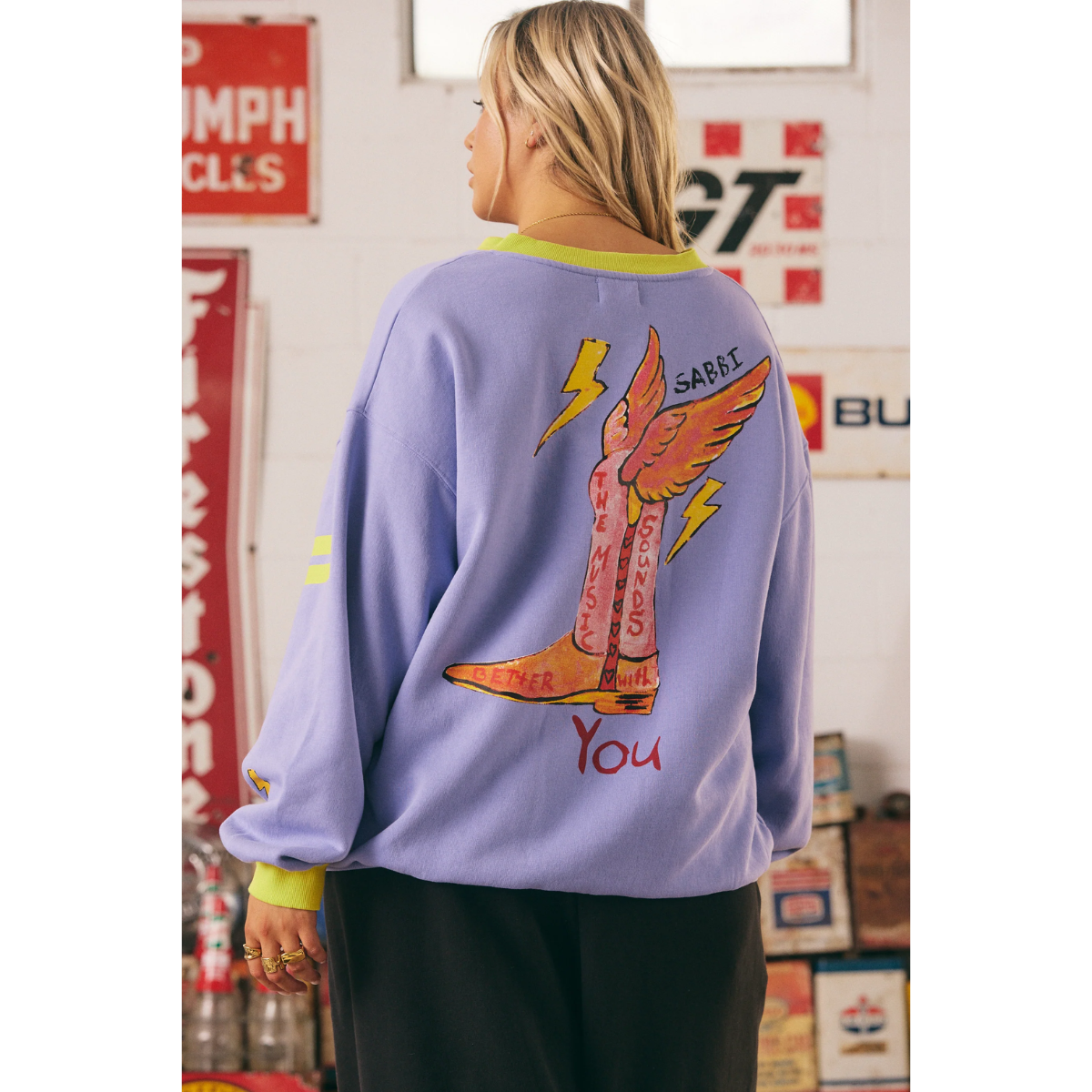 Sabbi The Born Original V Neck Crew - Lilac