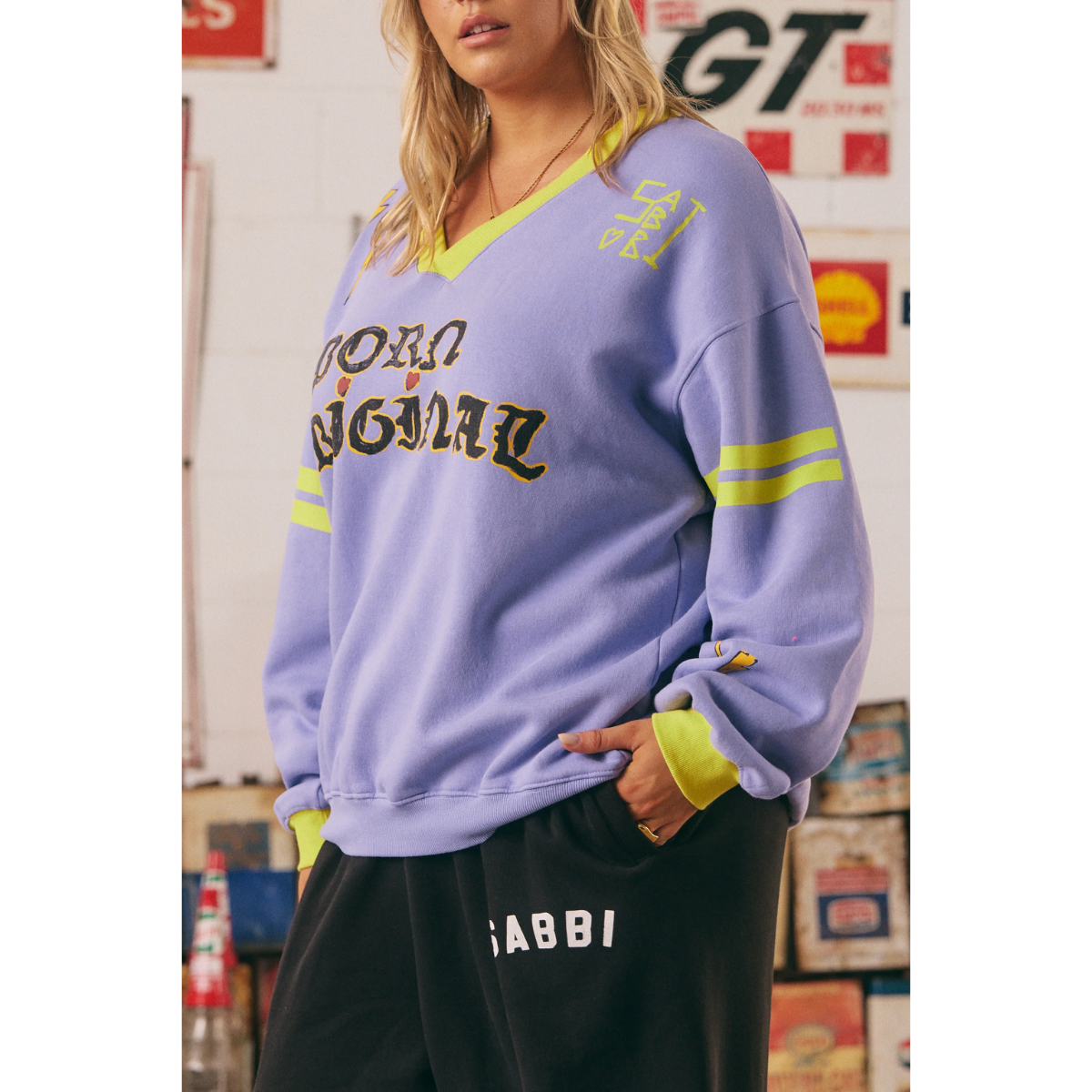 Sabbi The Born Original V Neck Crew - Lilac