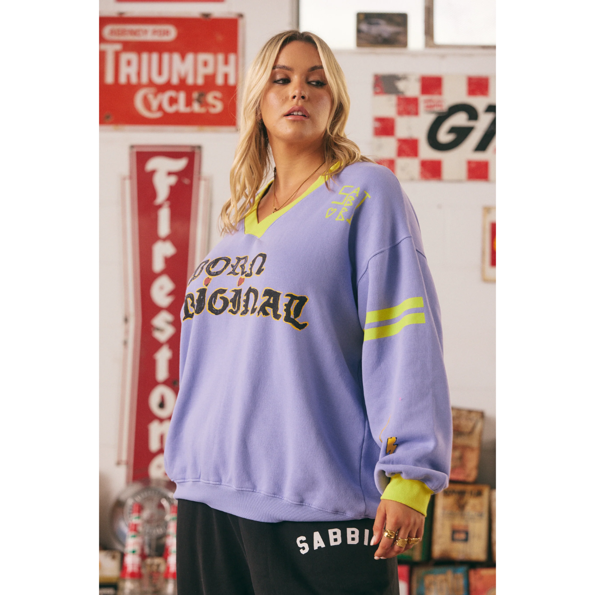 Sabbi The Born Original V Neck Crew - Lilac